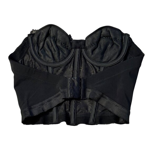 Vintage Youthcraft Black Lace Strapless Bustier 32A Tailored In The Philippines - Picture 3 of 3